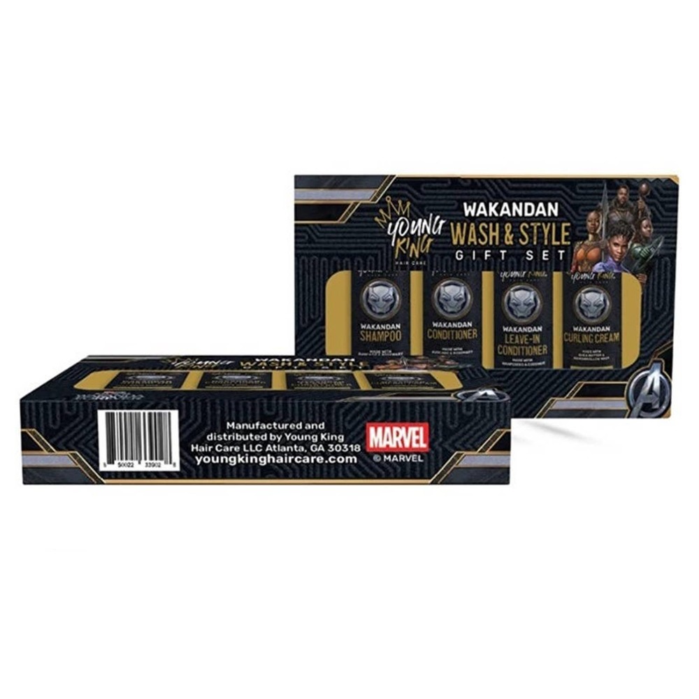 Marvel Black Panther: Wakanda Forever Young King Hair Care Wakandan Wash & Style